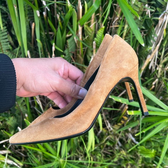 VIA SPIGA | WOMEN PUMPS | CAMEL SUEDE | SIZE 5.5 - Picture 4 of 5